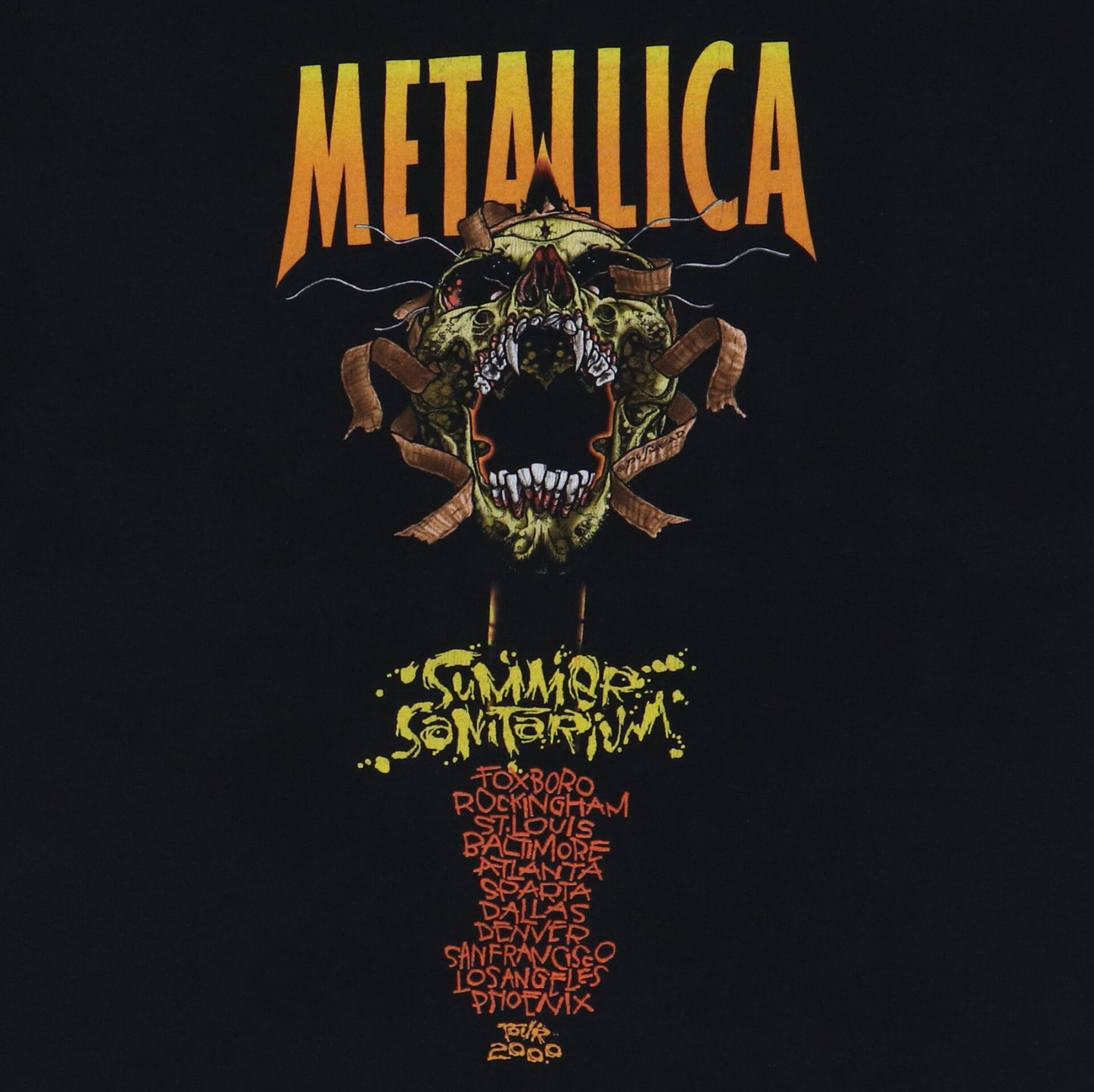 2000 Metallica Summer Sanitarium Tour Shirt