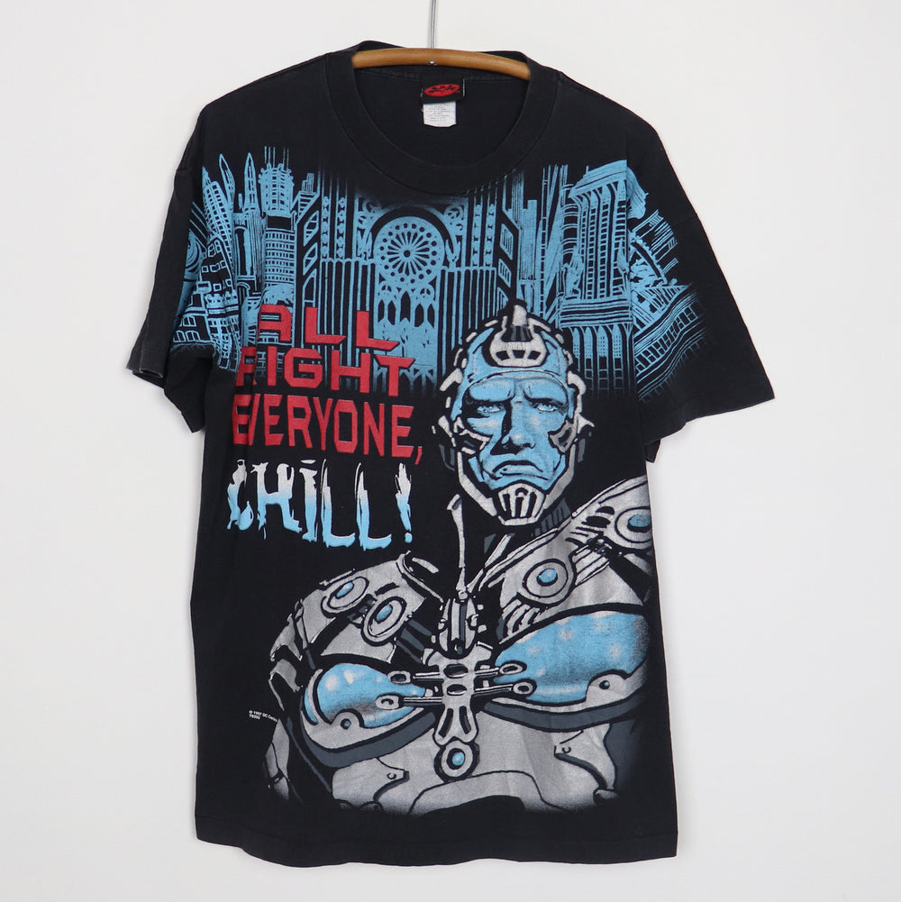 1997 Mr. Freeze Batman DC Comics Big Print Shirt