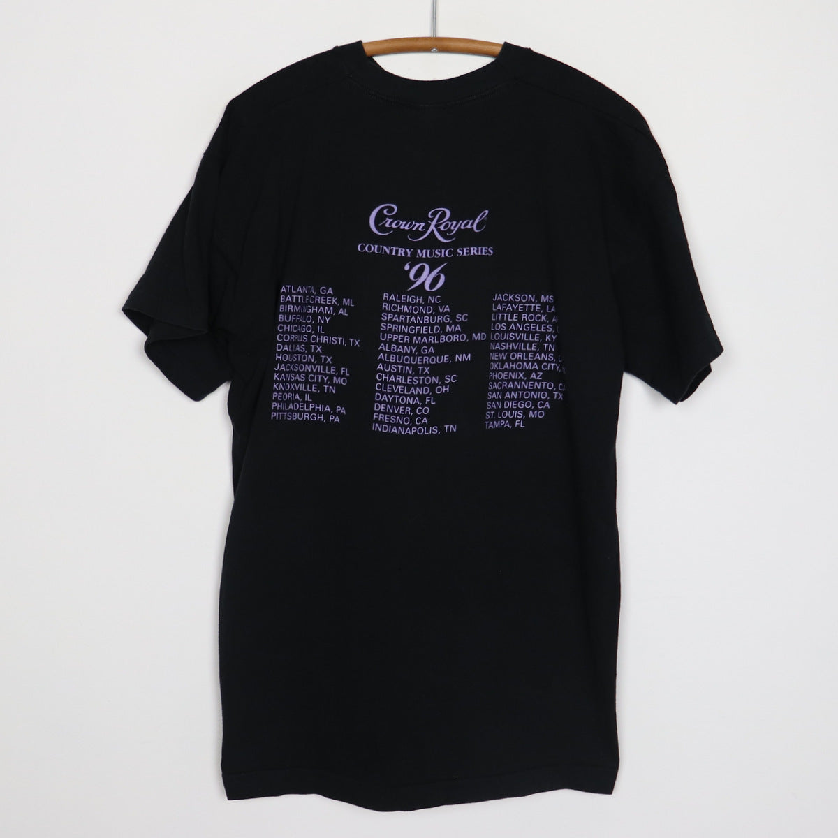 1996 Crown Royal Country Music Series Tour Shirt