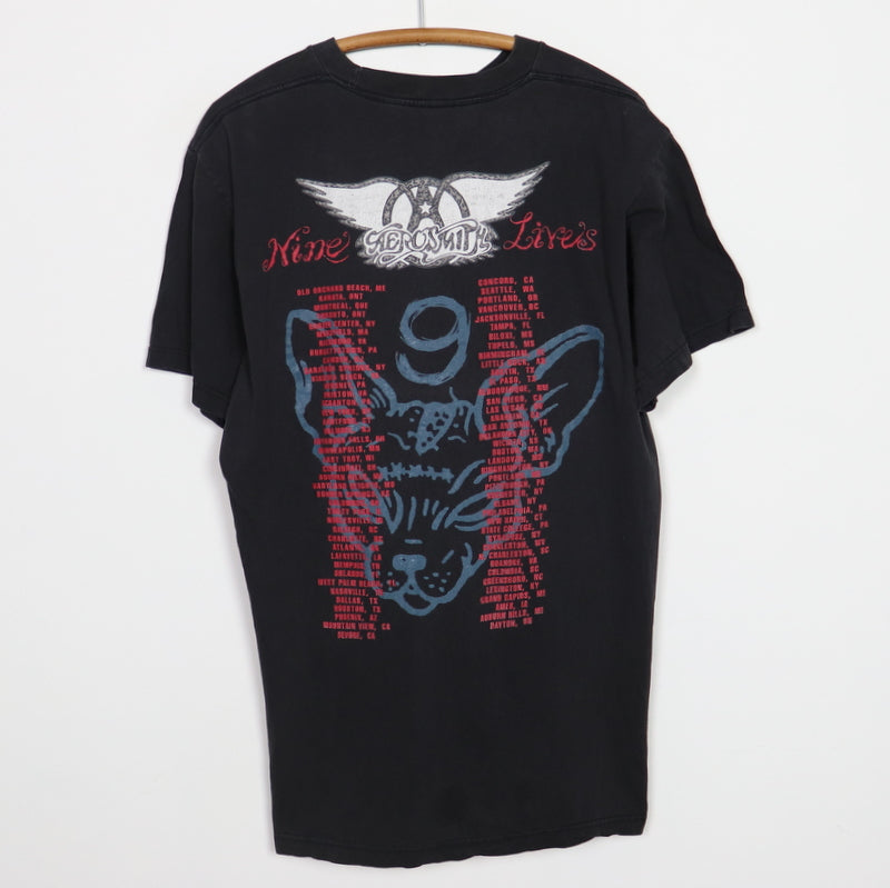 1997 Aerosmith 9 Lives Tour Shirt