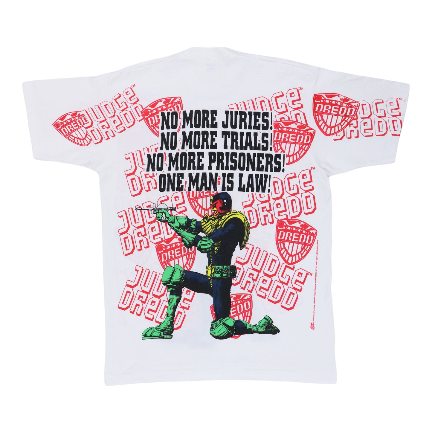 1995 Judge Dredd No More Juries All Over Print Shirt