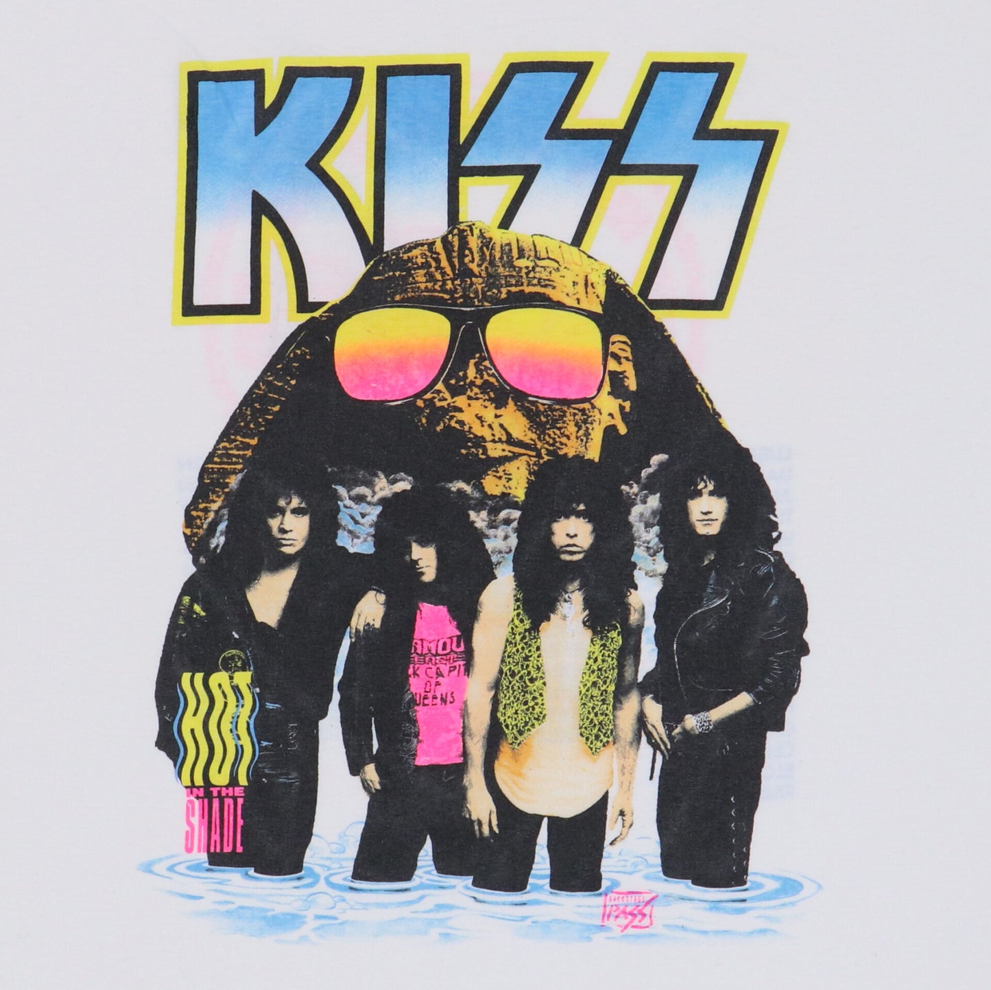 1990 Kiss Hot In The Shade Tour Shirt