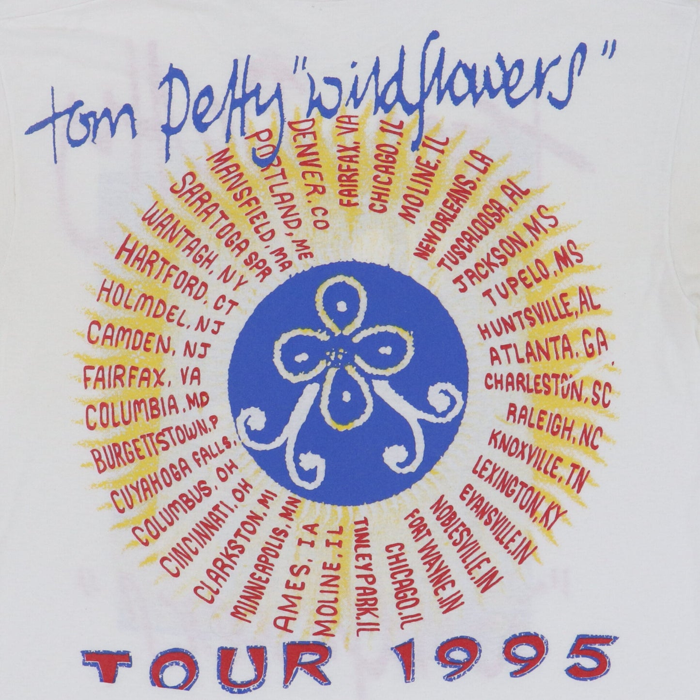 1998 Tom Petty Wildflowers Tour Shirt