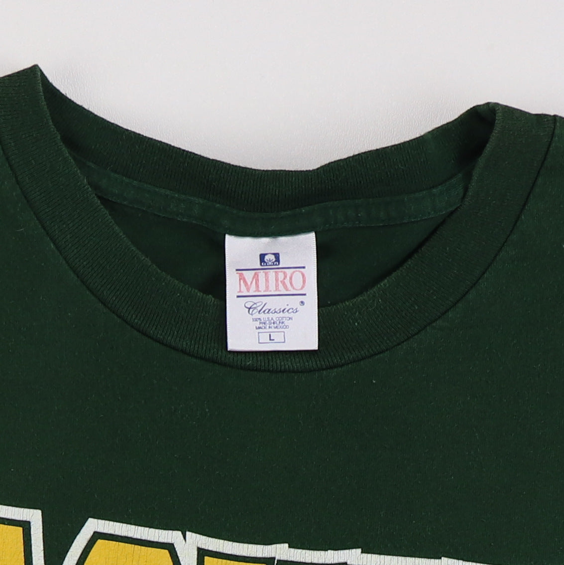 Wyco Vintage 1995 Green Bay Packers Big Print NFL Jersey Shirt