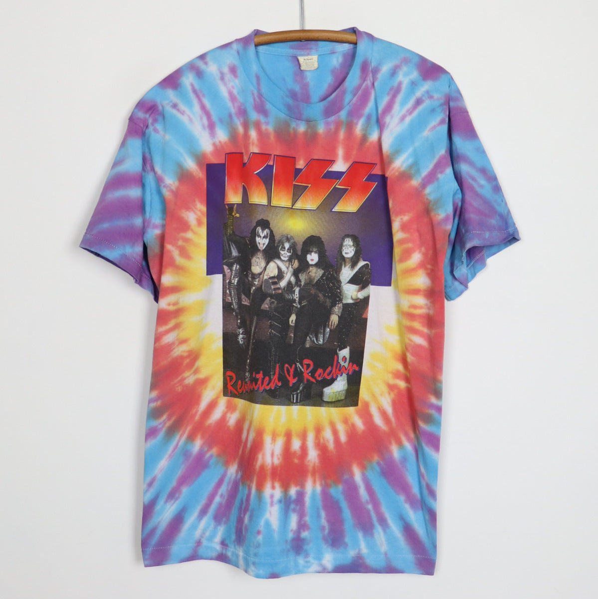 1996 Kiss Reunited & Rockin Tour Tie Dye Shirt