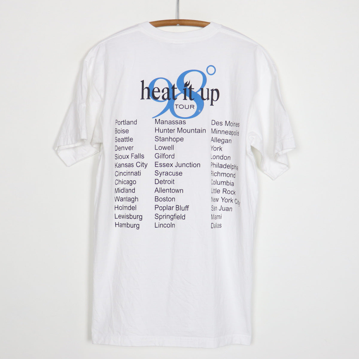 Vintage 98 Degrees and Rising Heat It up Tour T Shirt -  Israel
