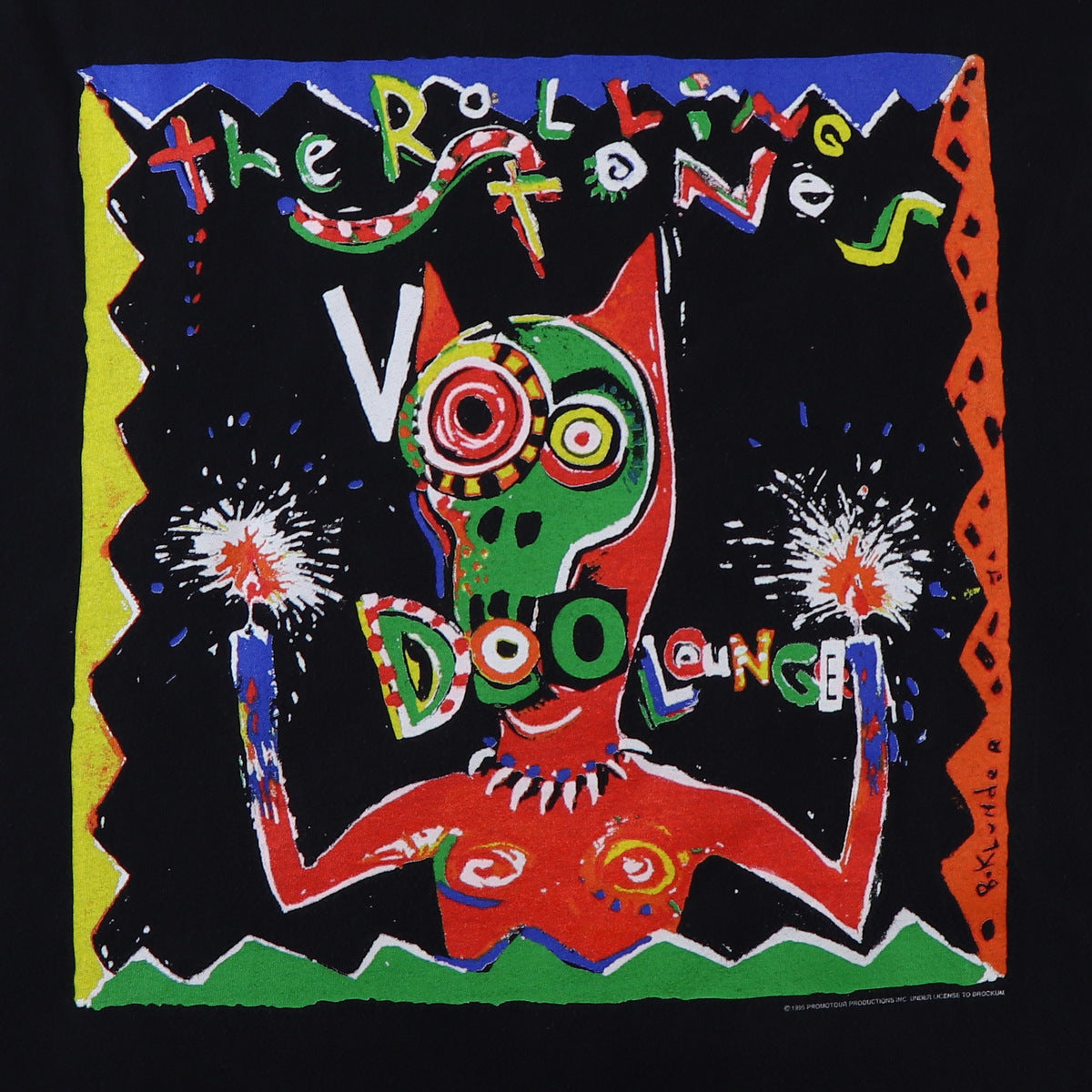 1995 Rolling Stones Voodoo Lounge World Tour Shirt