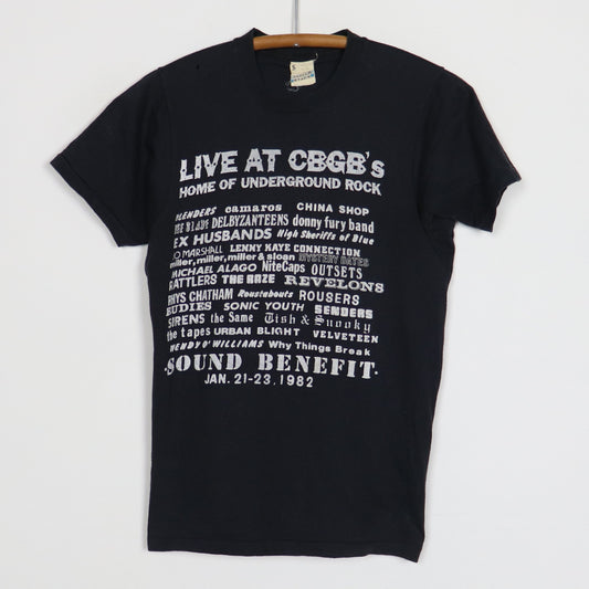 1982 CBGB Sound Benefit Concert Shirt