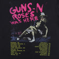 1987 Guns N Roses Was Here Tour Shirt