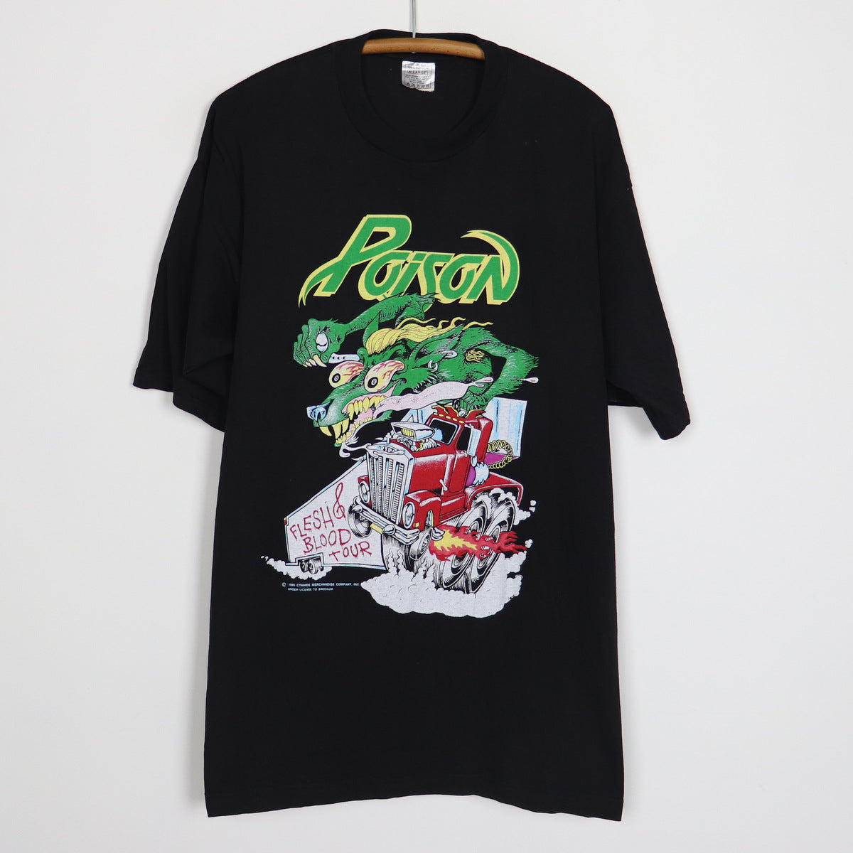 1990 Poison Flesh & Blood Tour Shirt – WyCo Vintage