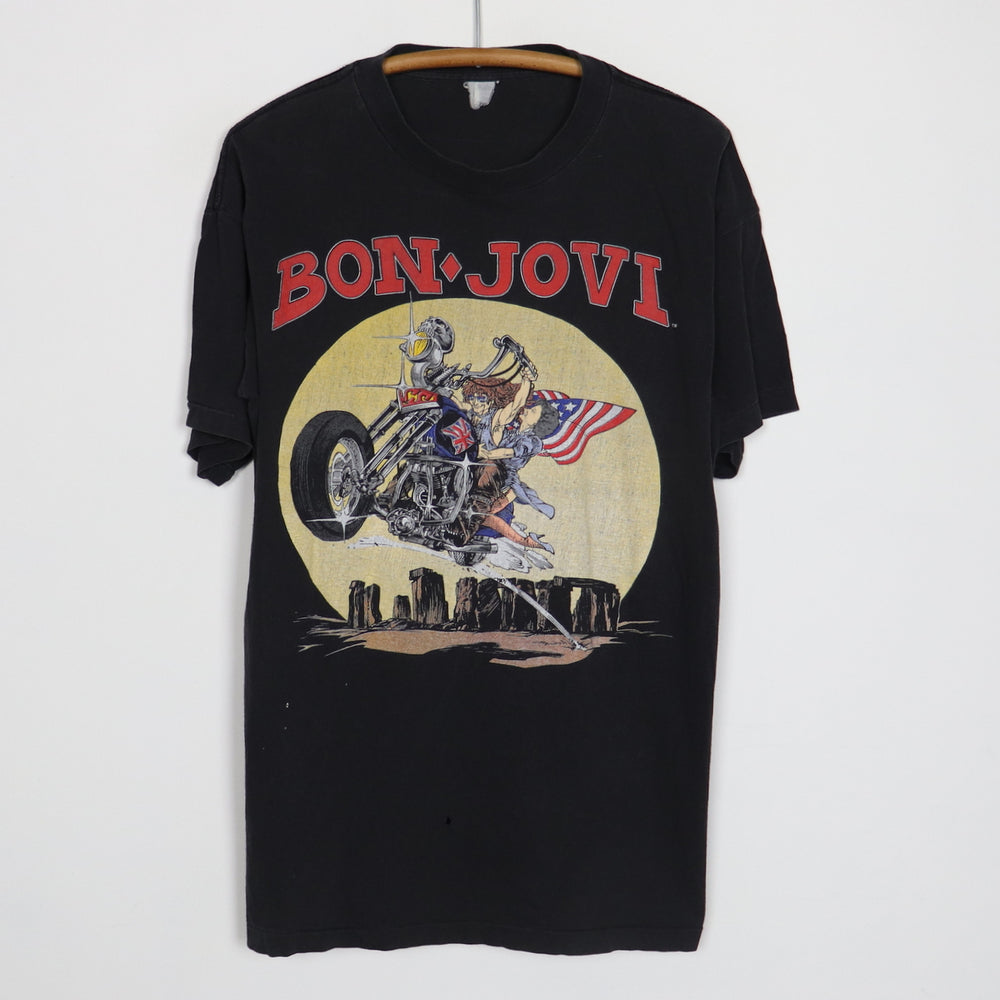 1989 Bon Jovi Sworn To Fun Milton Keynes Concert Shirt