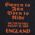 1989 Bon Jovi Sworn To Fun Milton Keynes Concert Shirt