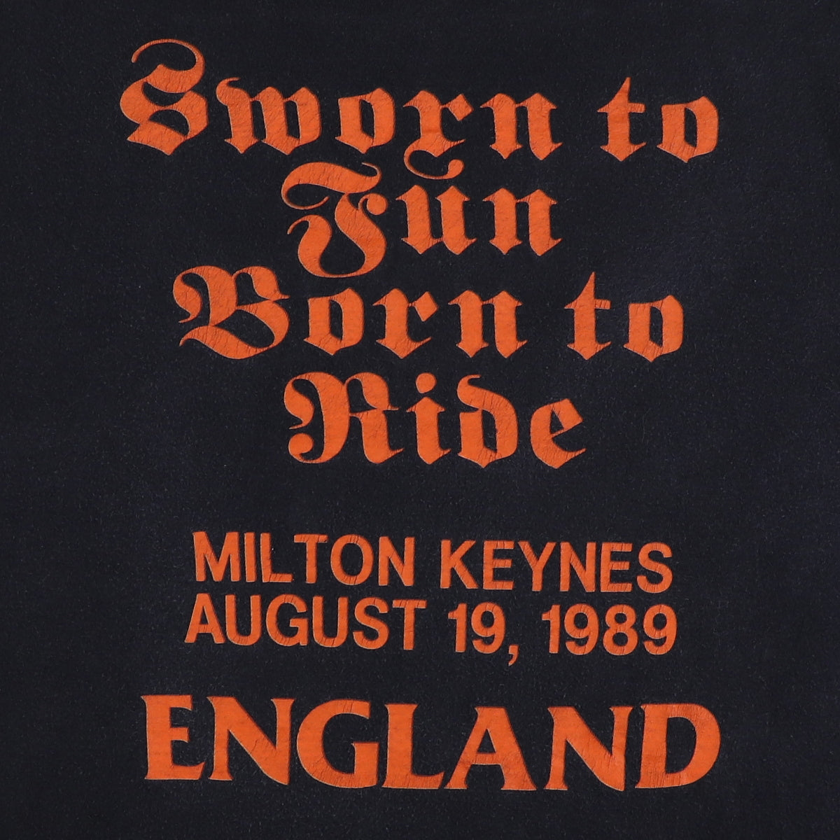 1989 Bon Jovi Sworn To Fun Milton Keynes Concert Shirt