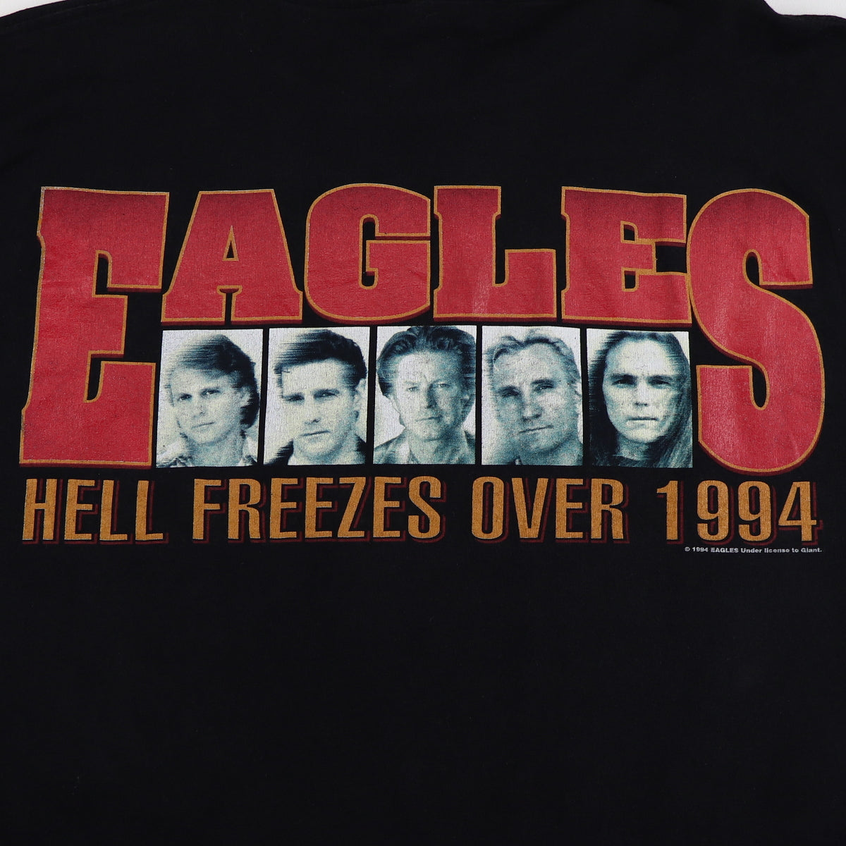 Vintage Eagles T-shirt Hell Freezes Over Giant Hotel 