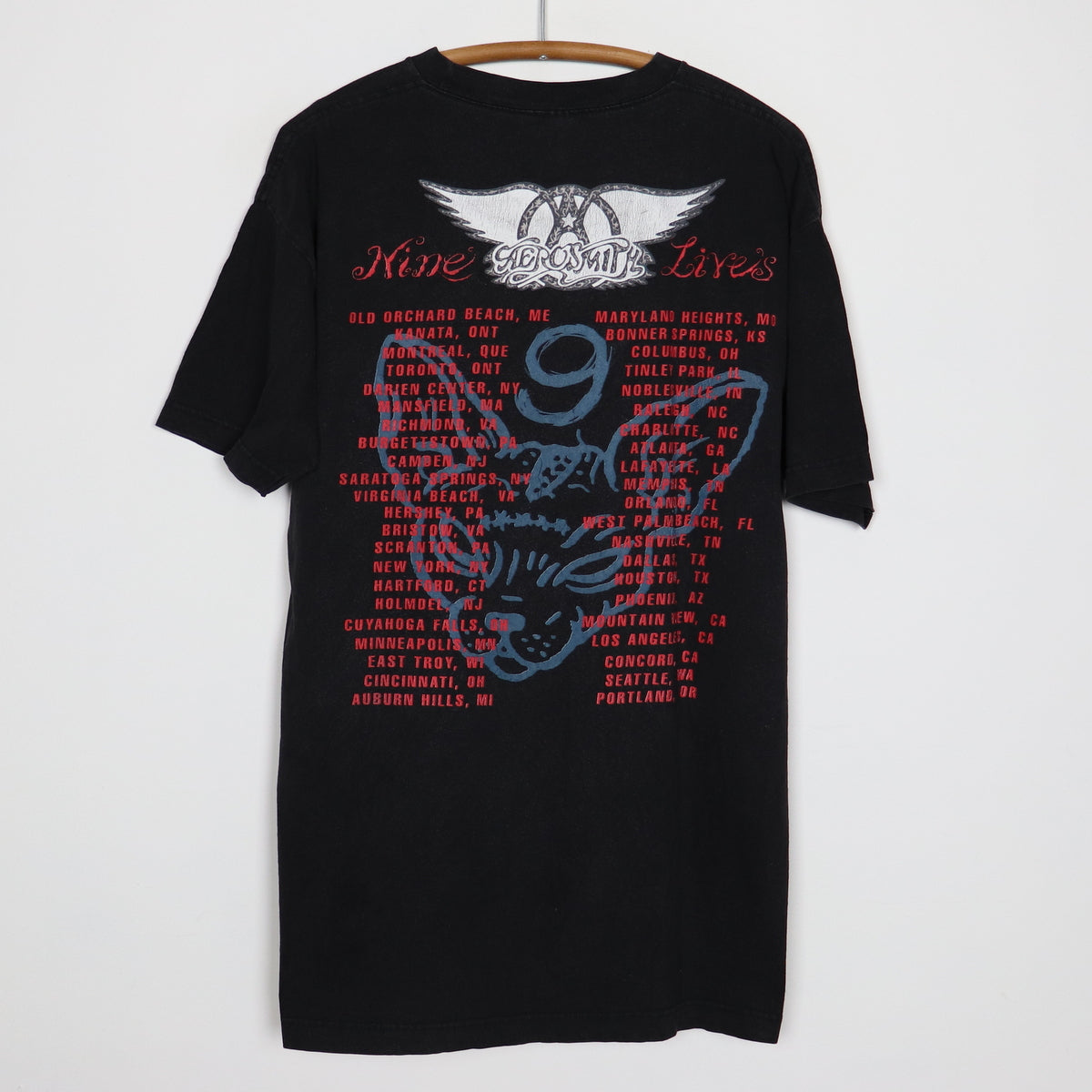 1997 Aerosmith Nine Lives Tour Shirt – WyCo Vintage