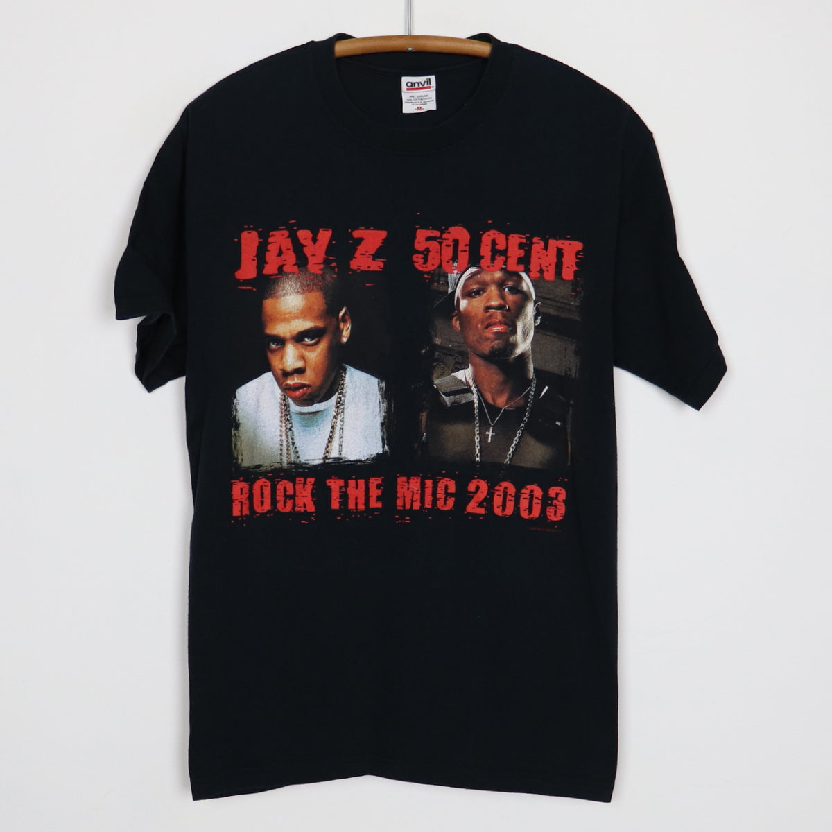 メンズROCK THE MIC 2003 Tシャツ JAY-Z 50cent