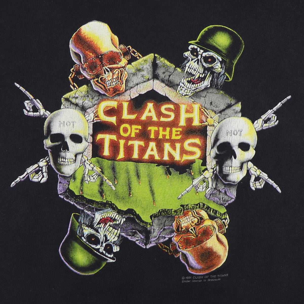 Clash Of The Titans Vintage 1991 Tour T-Shirt