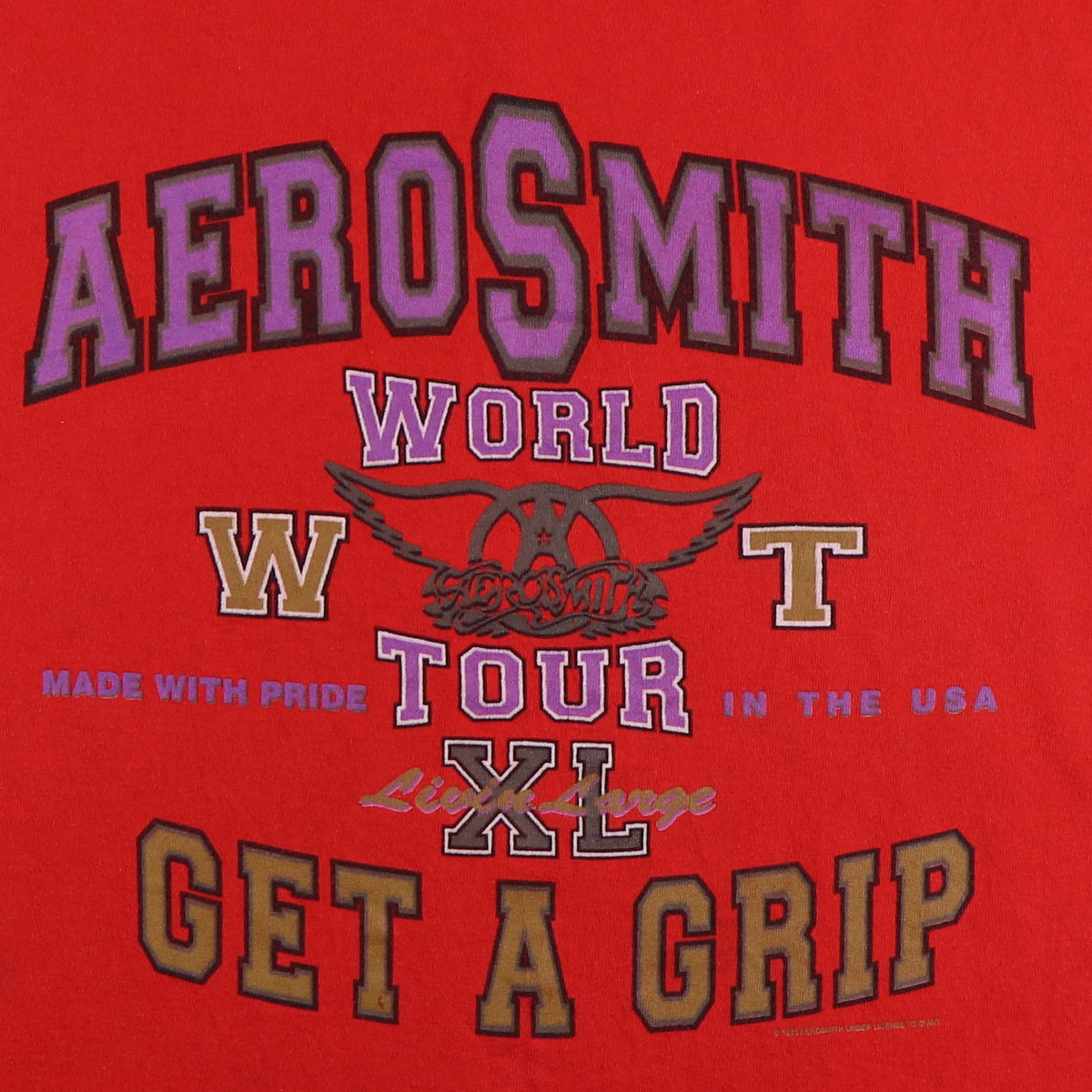 1993 Aerosmith Get A Grip World Tour Shirt