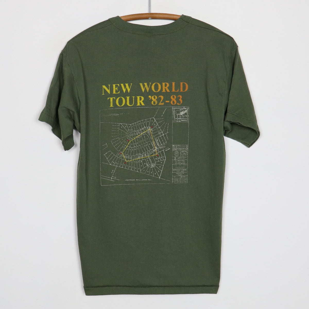 1982 Rush Signals New World Tour Shirt