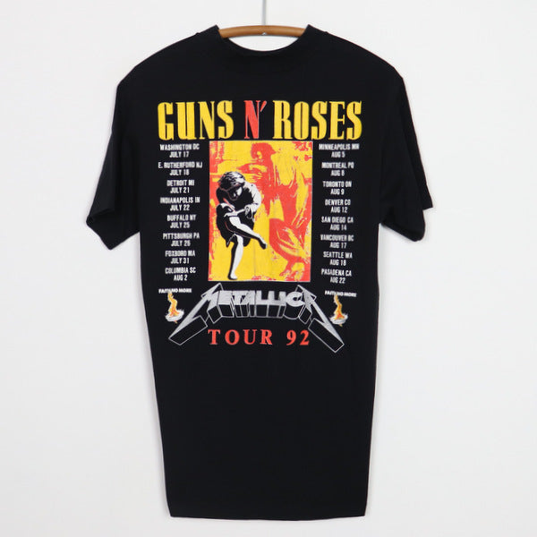 1992 Guns N Roses Metallica Tour Shirt