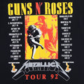 1992 Guns N Roses Metallica Tour Shirt