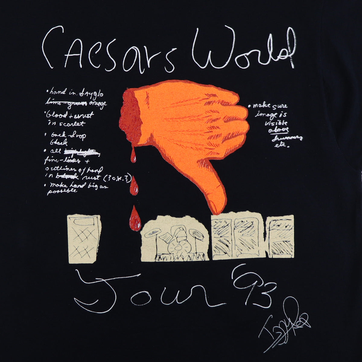 1993 Iggy Pop Caesars World Tour Shirt