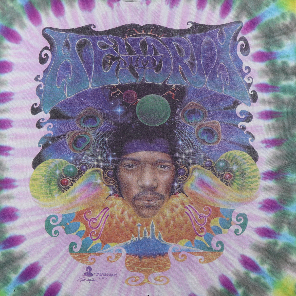 1997 Jimi Hendrix Tie Dye Shirt