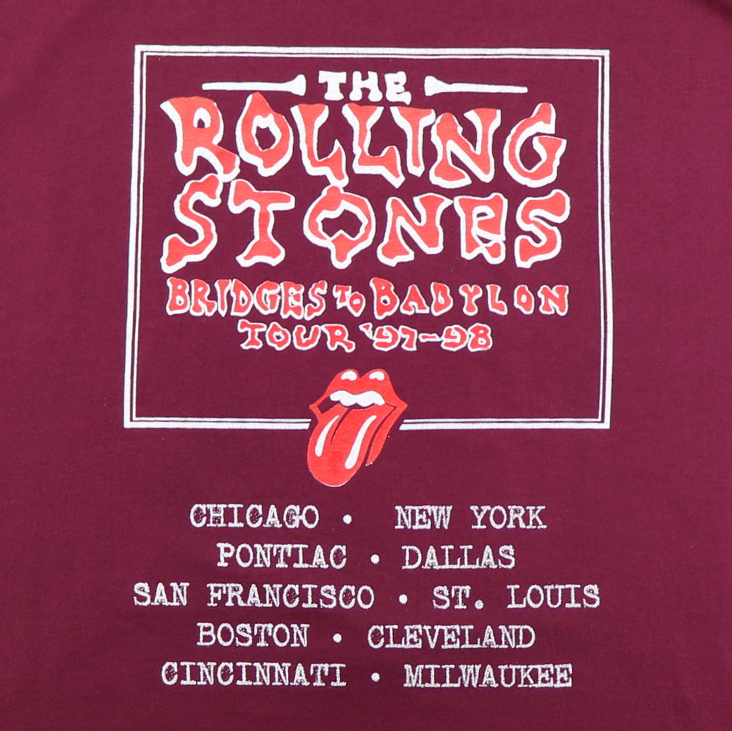 1997 Rolling Stones Bridges To Babylon Tour Shirt