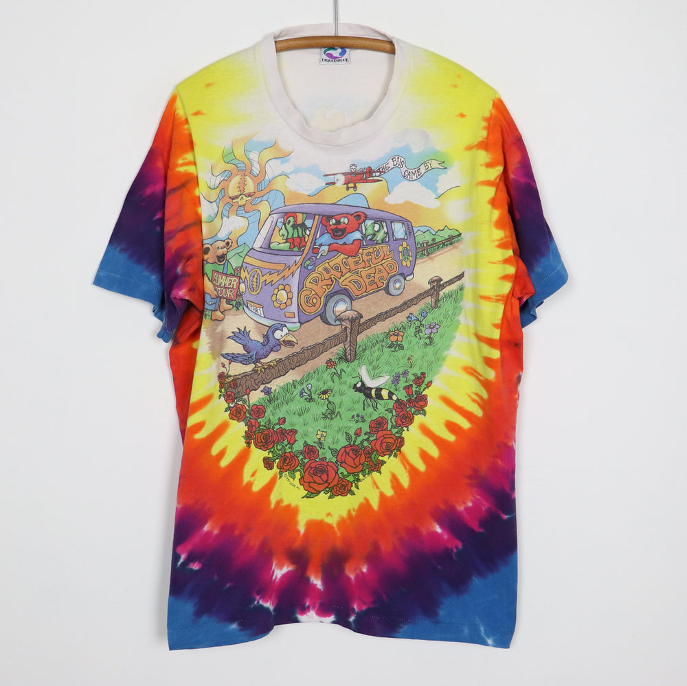 1994 Grateful Dead Summer Tour Liquid Blue Tie Dye Shirt – WyCo Vintage