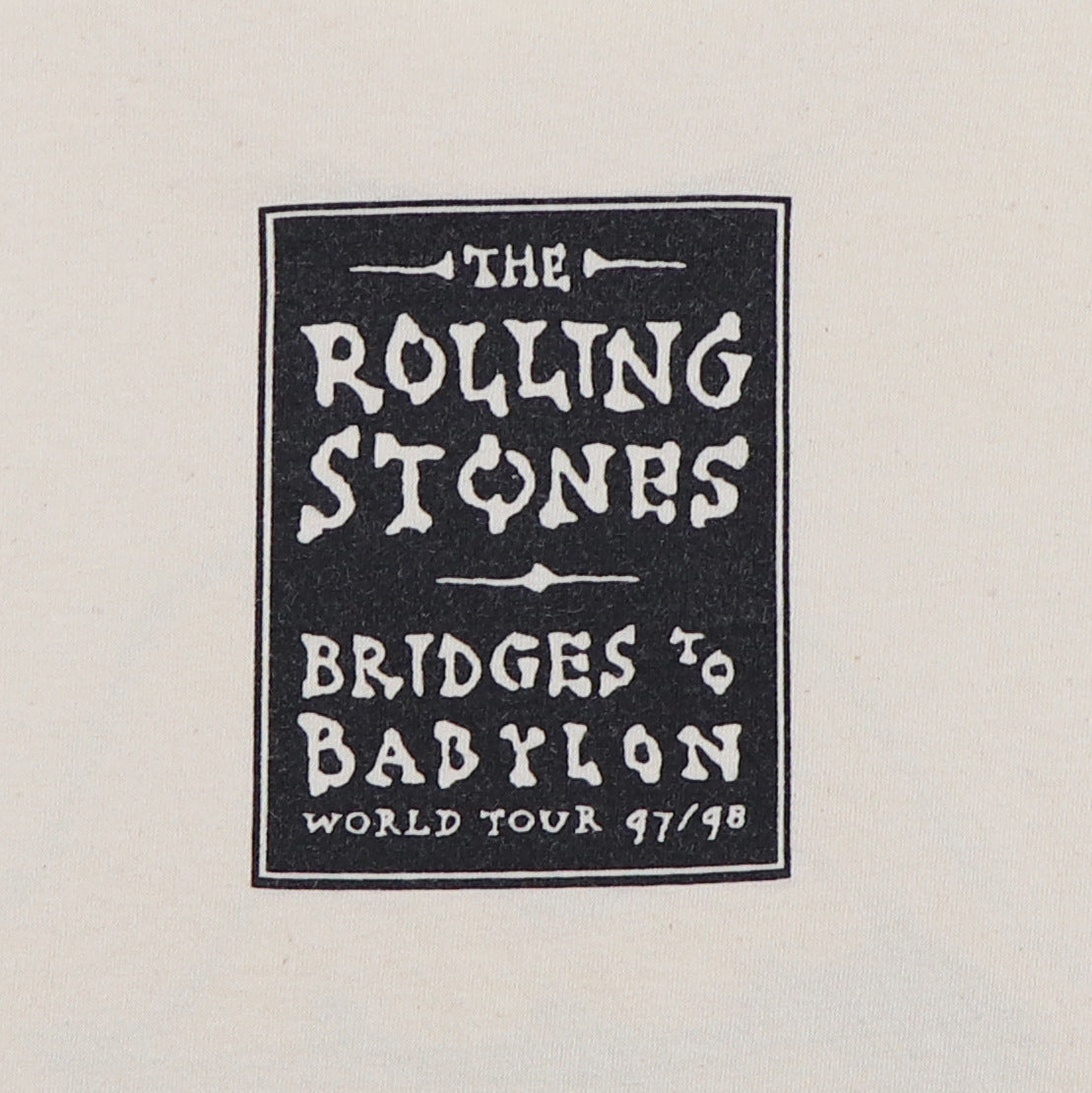 1997 Rolling Stones Bridges To Babylon Tour Shirt – WyCo Vintage