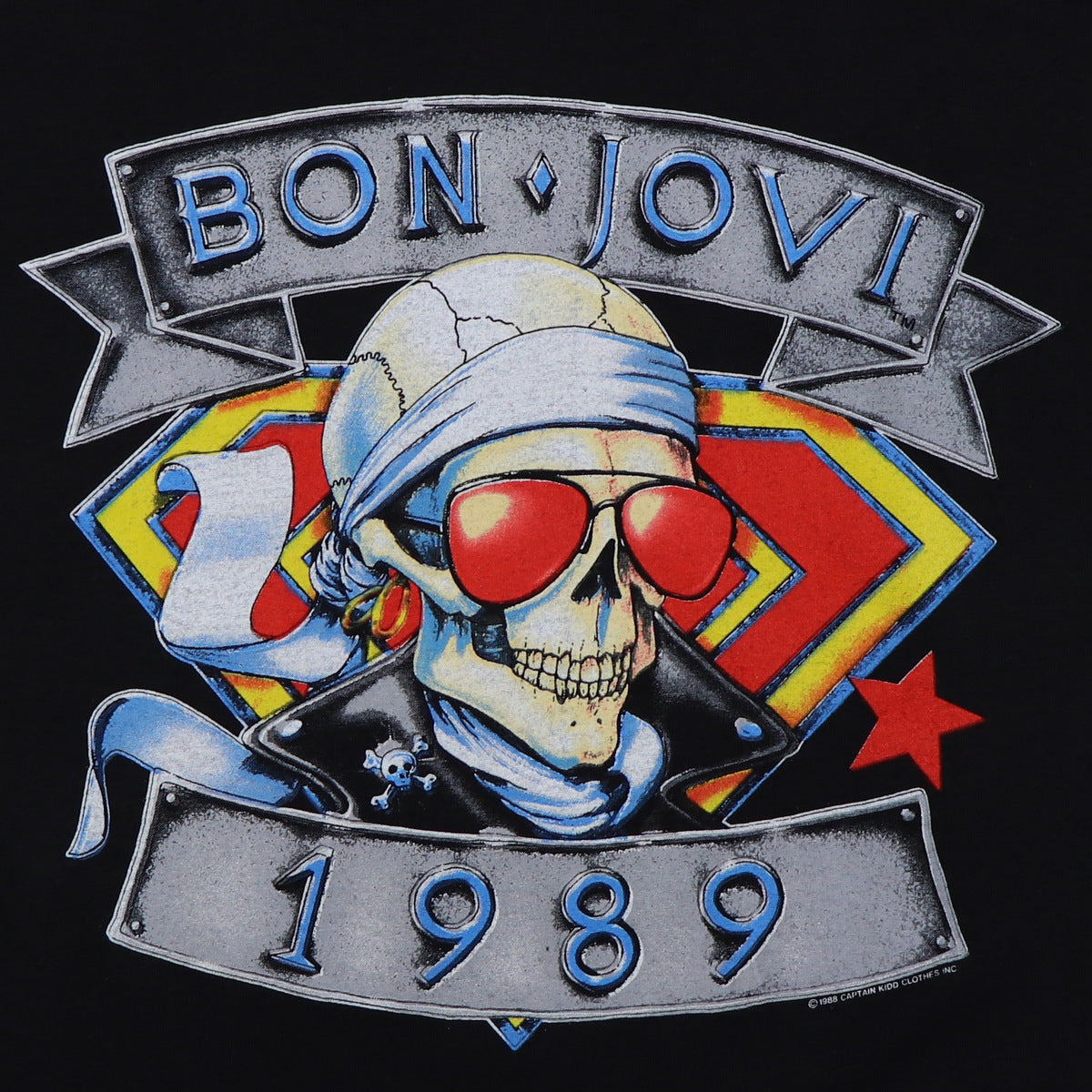 1989 Bon Jovi We're Back Kickin Ass Shirt