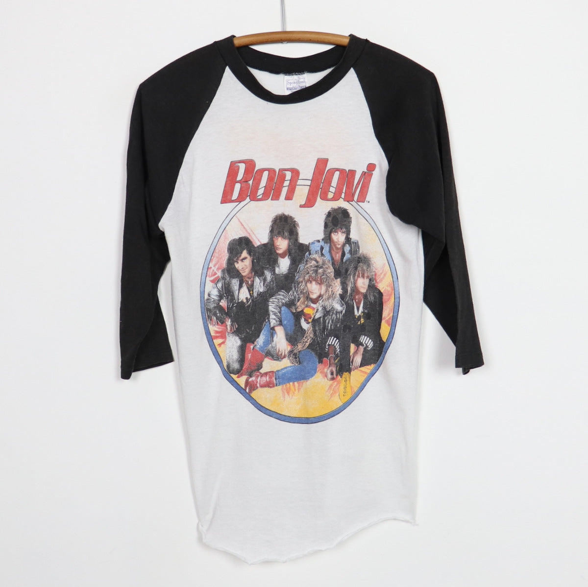 1987 Bon Jovi Slippery When Wet Tour Of The World Jersey Shirt