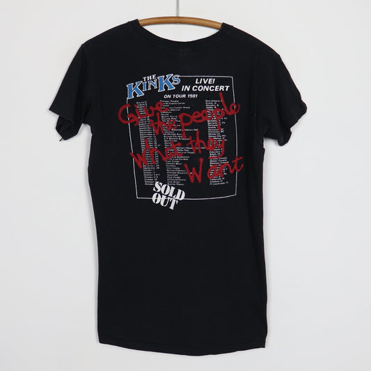 1981 The Kinks Give The People What They Want Tour Shirt