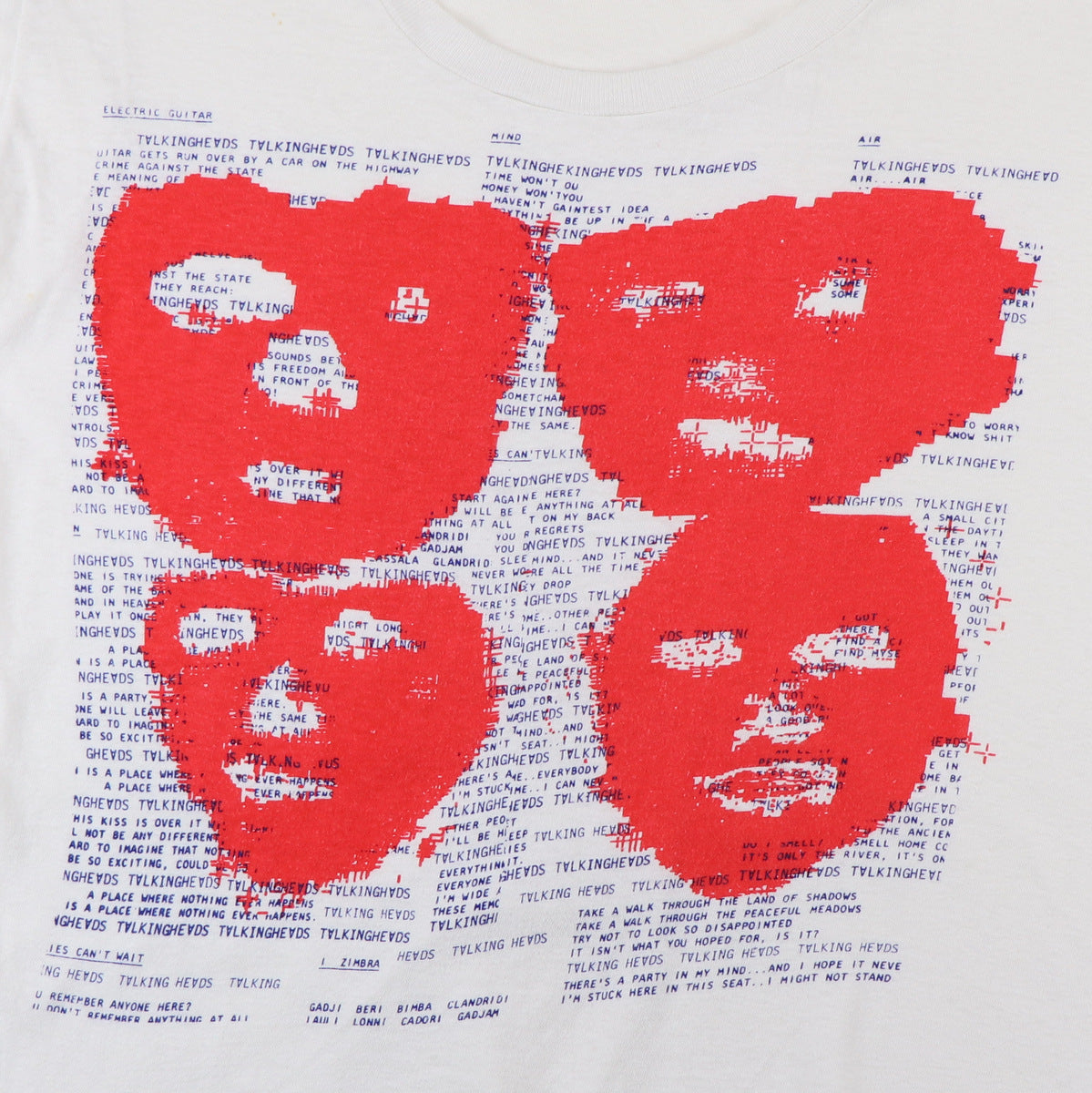 1980s Talking Heads Remain In Light Shirt