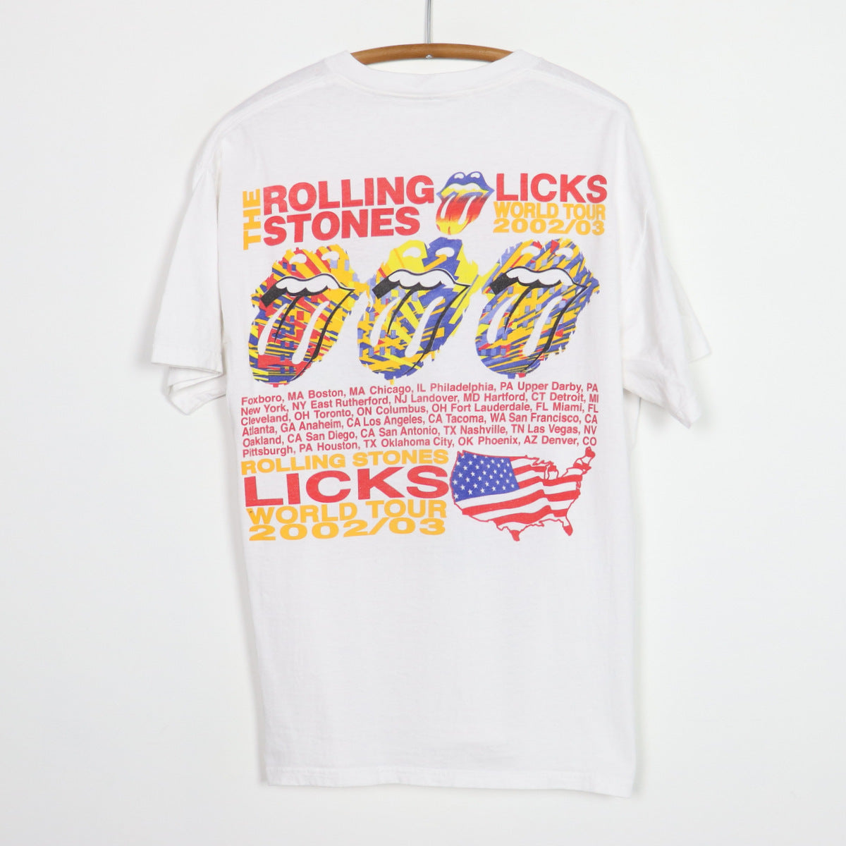 2002 Rolling Stones Licks World Tour Shirt – WyCo Vintage