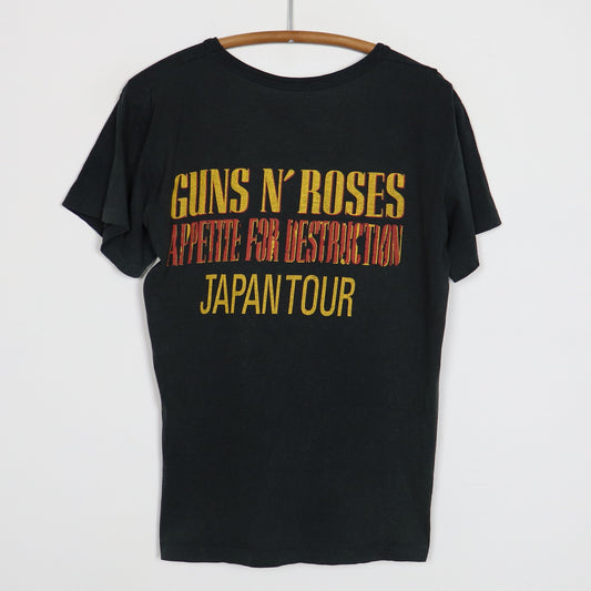 1988 Guns N Roses Appetite For Destruction Japan Tour Shirt