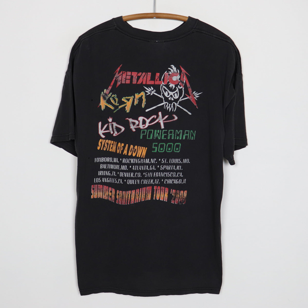 2000 Metallica Summer Sanitarium Tour Shirt – WyCo Vintage