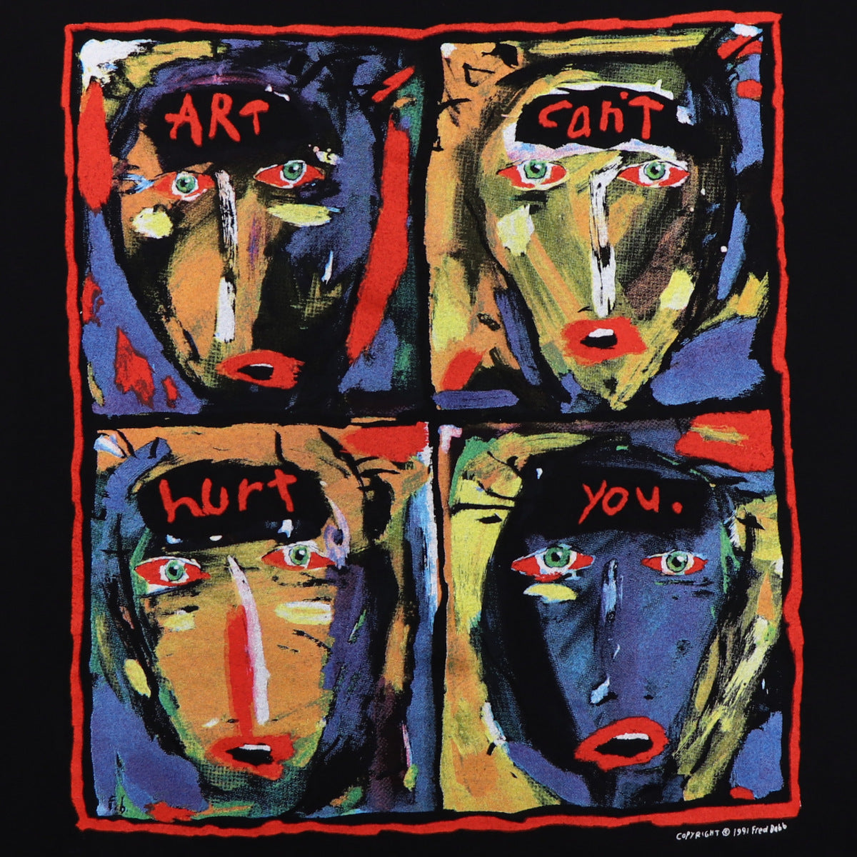 1991 Fred Babb Art Can't Hurt You Shirt