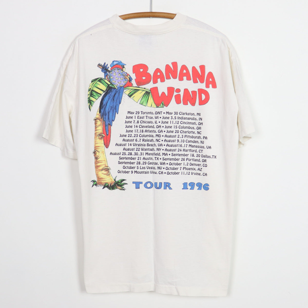 1996 Jimmy Buffett Banana Wind Tour Shirt