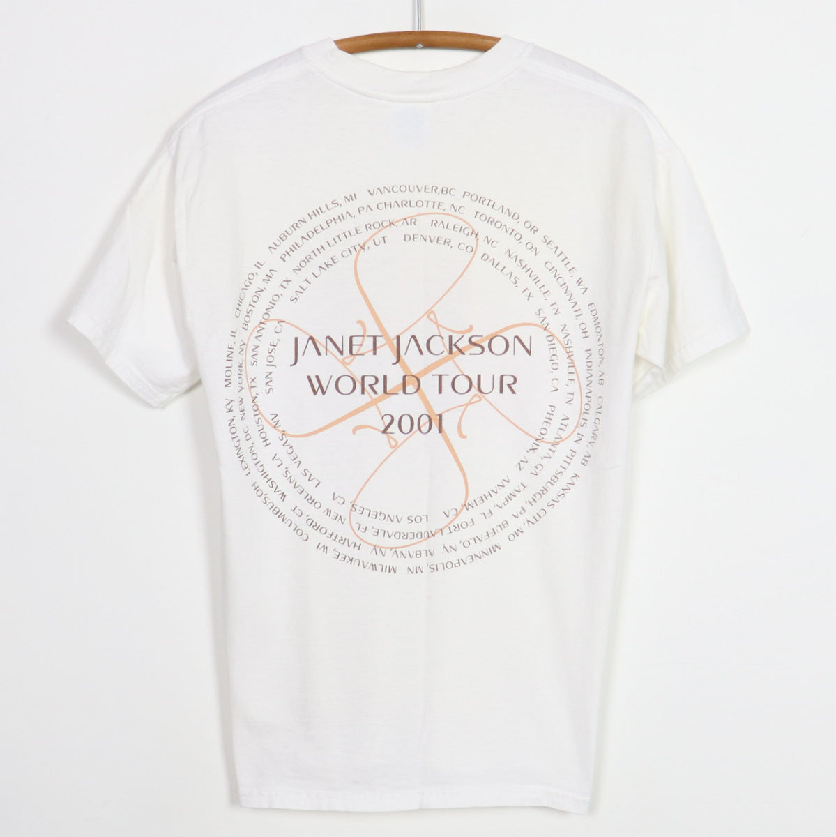 2001 Janet Jackson All For You World Tour Shirt