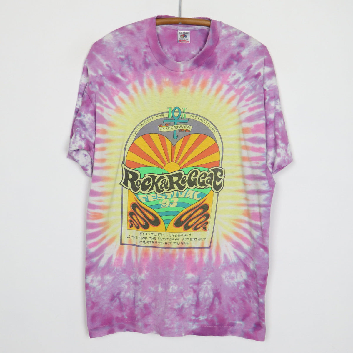 1993 Rock & Reggae Festival Tie Dye Shirt