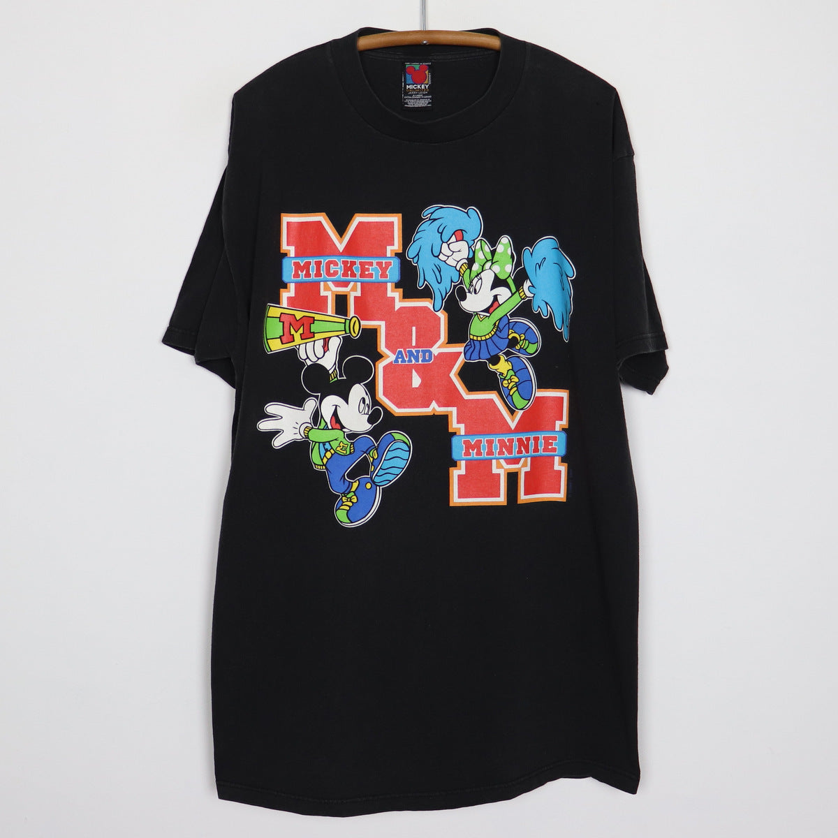 1990s Mickey Mouse Minnie Mouse Cheerleading Shirt