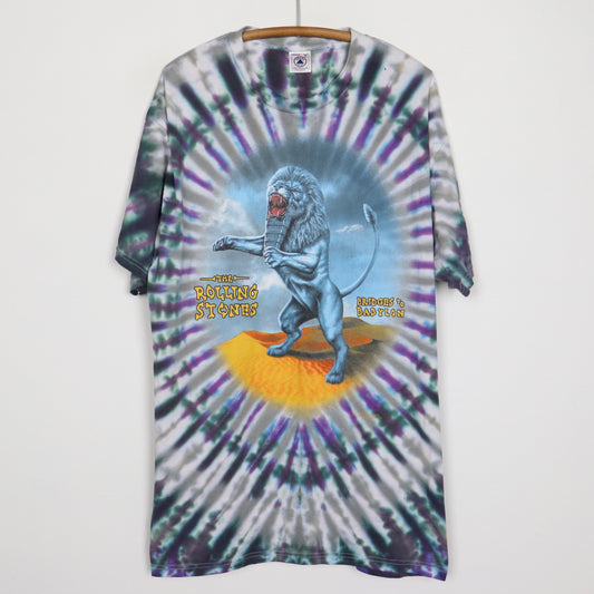 1997 Rolling Stones Bridges To Babylon Tie Dye Tour Shirt