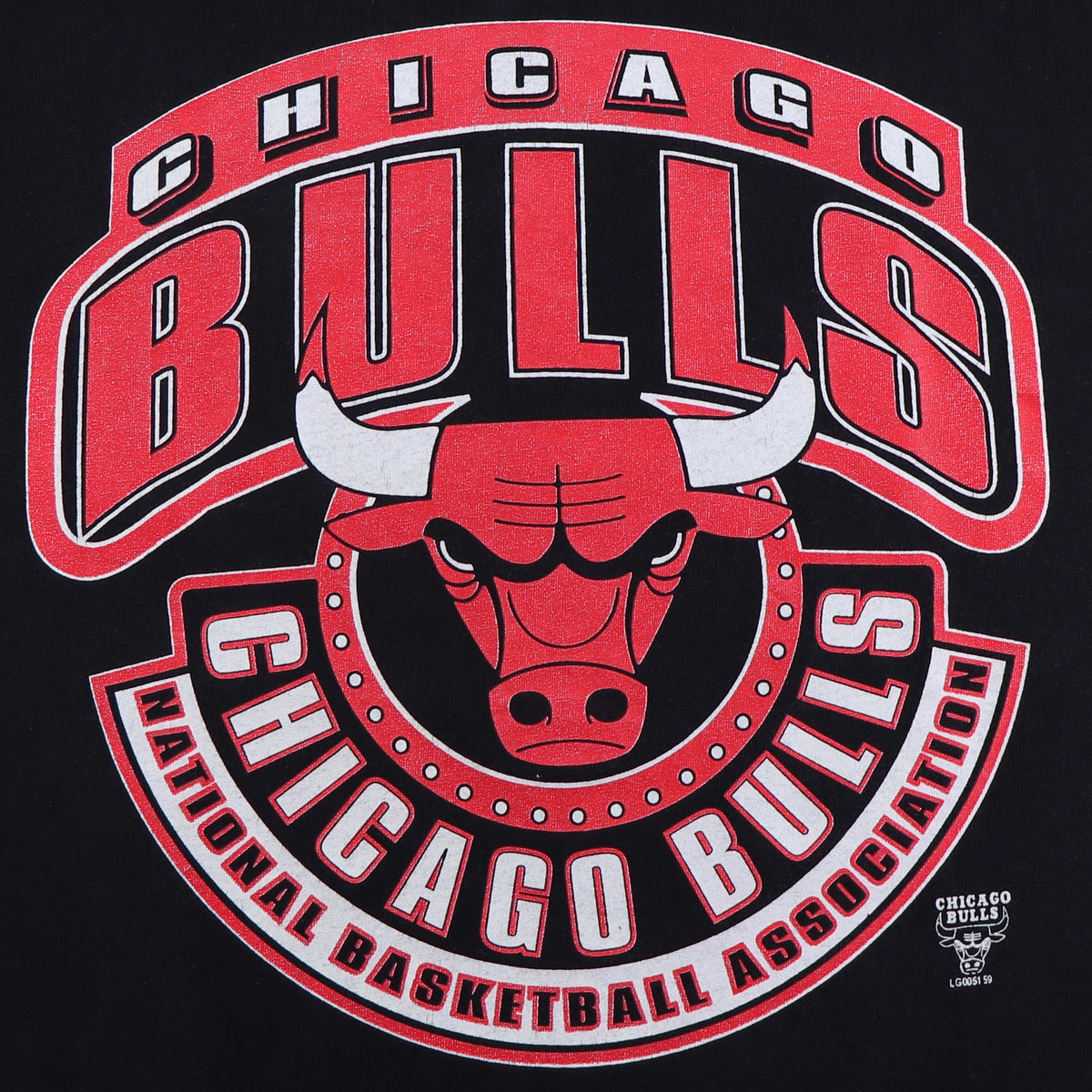 Vintage Red 1990s Chicago Bulls Tshirt - L