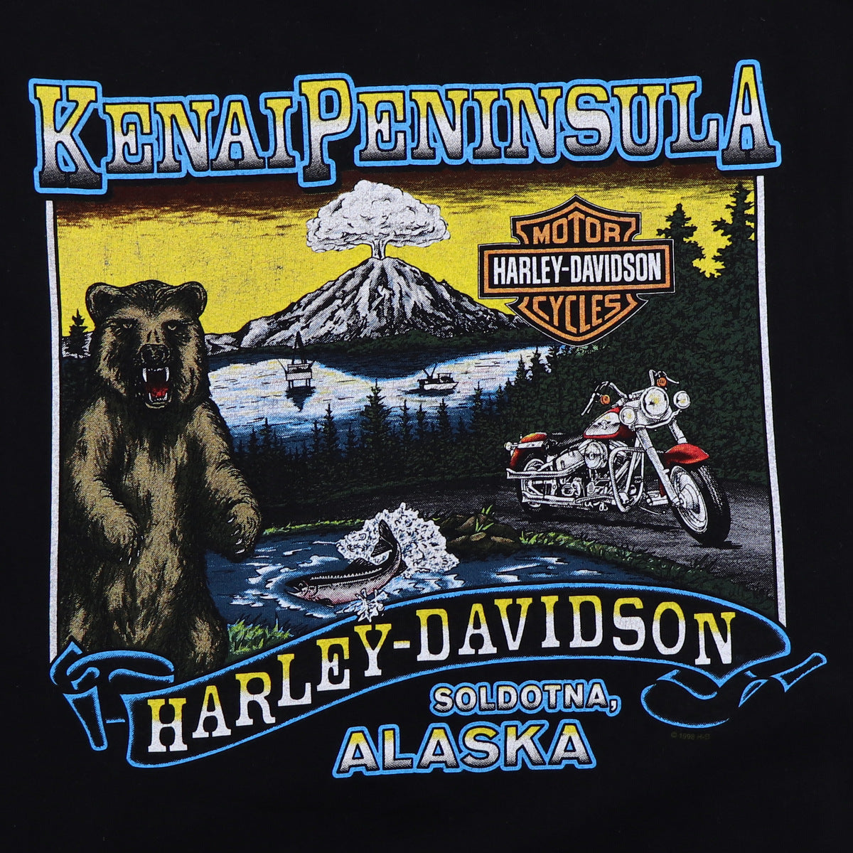 1997 Harley Davidson Proud & Fearless Alaska Shirt