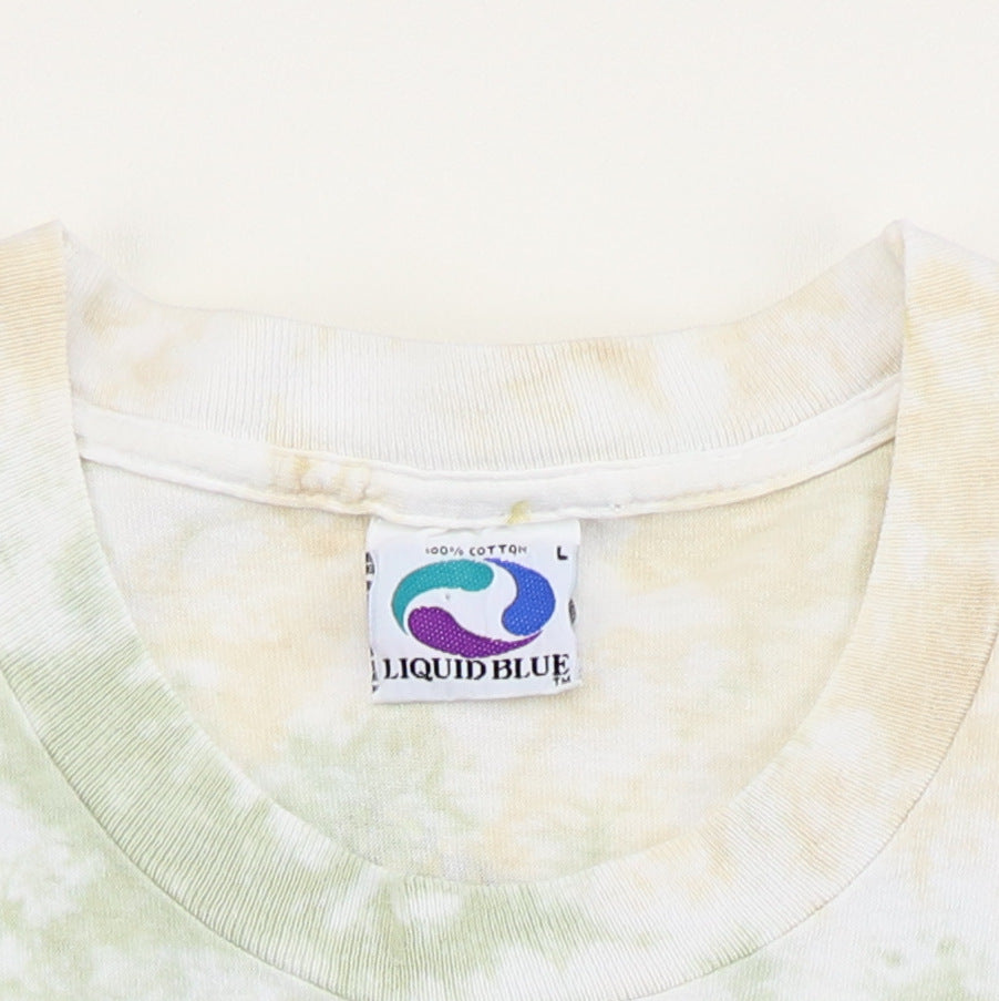 1993 Rainforest Frogs Liquid Blue Tie Dye Shirt