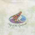 1993 Rainforest Frogs Liquid Blue Tie Dye Shirt