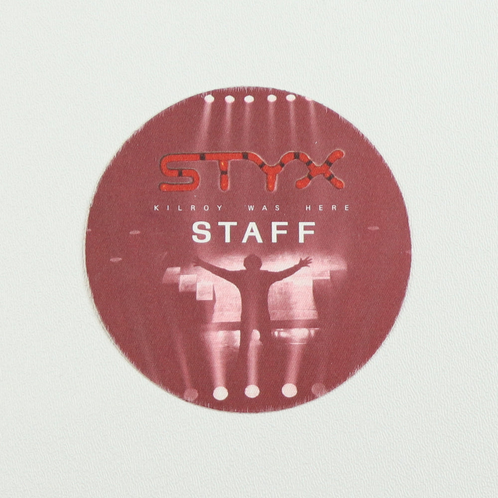 1983 Styx Kilroy Was Here Staff Backstage Pass