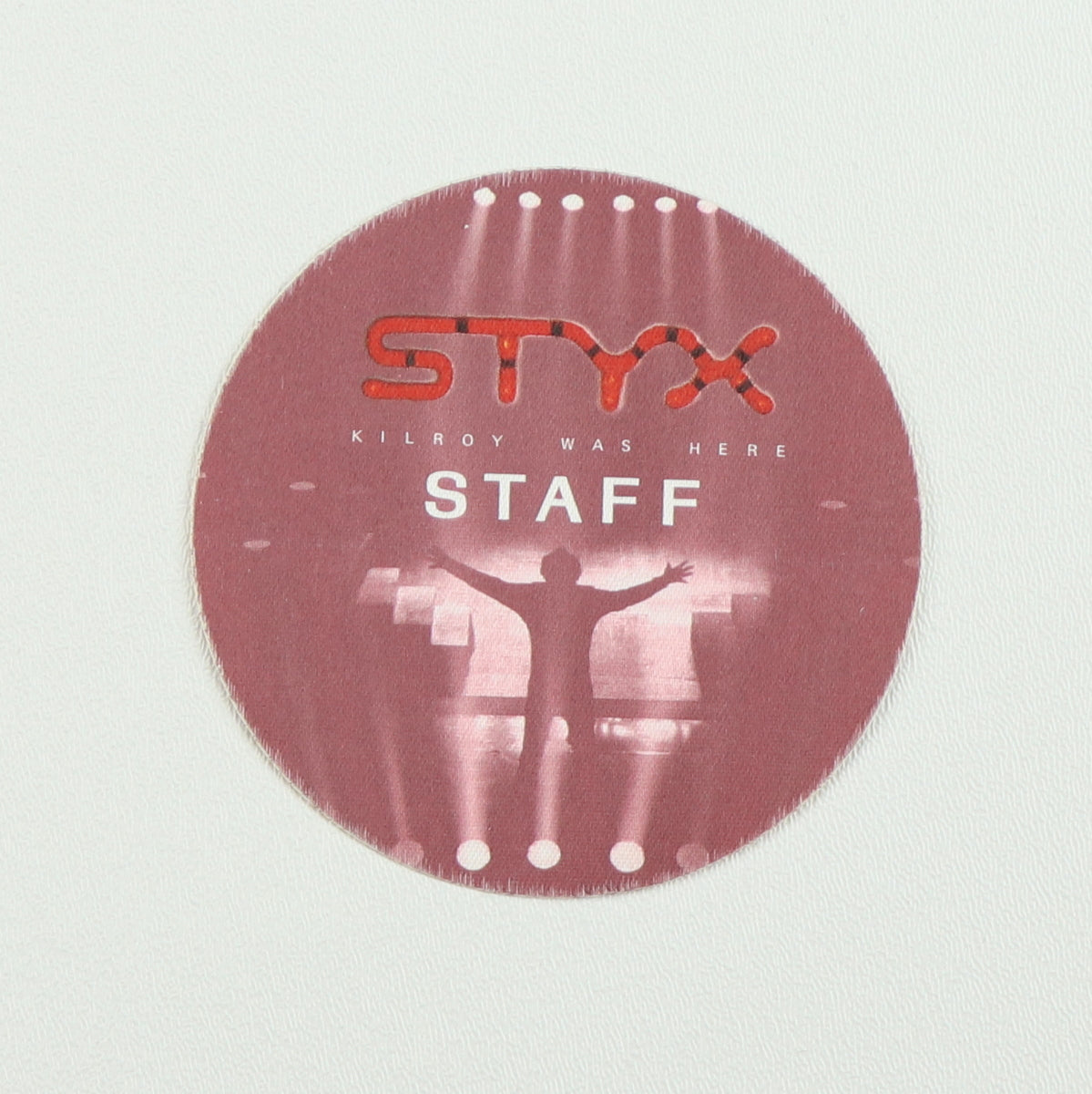 1983 Styx Kilroy Was Here Staff Backstage Pass