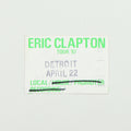 1987 Eric Clapton Local Backstage Pass